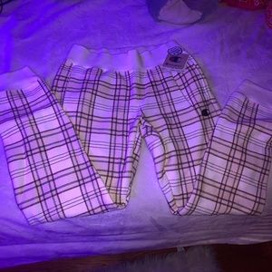 Plaid Champion sweatpants